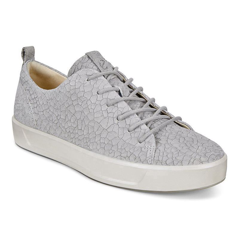 Women Flats Ecco Soft 8 Ladies - Sneakers Grey - India XPNFBH058